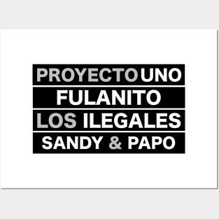 Merengue Rap Fulanito Proyecto Uno Ilegales Sandy & Papo Posters and Art